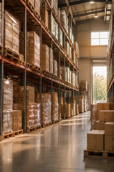 Fantastiko Prime team member at the warehouse reviewing stock