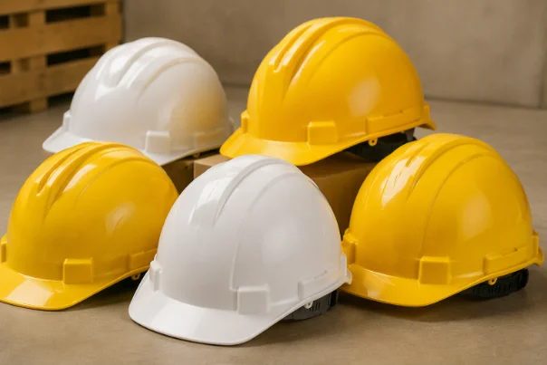 Certified safety helmets for construction sites