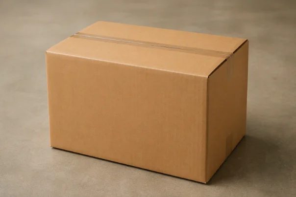 Stacked American-style regular slotted cartons