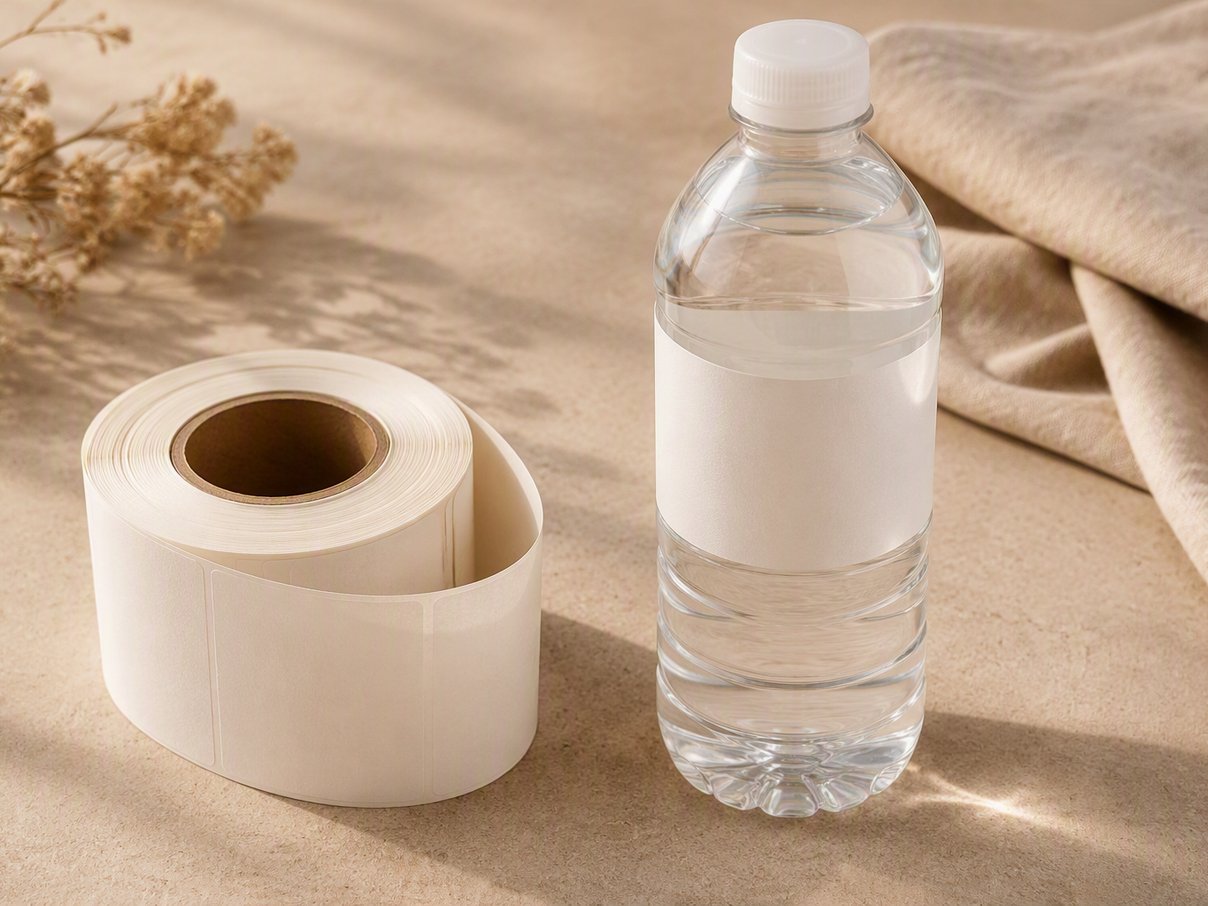 Printed wrap-around labels for water bottles